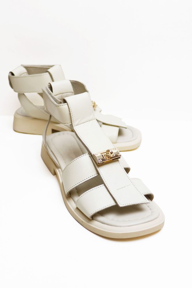 Cırtlı Gladiyator Sandalet  BEJ BM517-17BEJ resmi